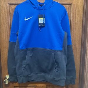 Nike Men’s Royal Blue and Gray Pullover Hoodie. Sz S. NWT